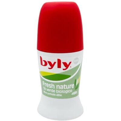 BYLY Deodorante Unisex Fresh Nature Roll-On 50 ml – Tè Verde Biologico, Micro Particelle Attive, Protezione 48H, Delicato sulla Pelle (Fresh Nature 1 Unità) BYLY Deodorante Unisex Fresh Nature Roll-On 50 ml – Tè Verde Biologico, Micro Particelle Attive, Protezione 48H, Delicato sulla Pelle (Fresh Nature 1 Unità)