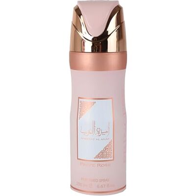 Lattafa Asdaaf Ameerat Al Arab Prive Rose Floreale, Fruity, Musky, Sweet Profumo Deodorant Spray for Women, 6.67 Ounce / 200 ml Lattafa Asdaaf Ameerat Al Arab Prive Rose Floreale, Fruity, Musky, Sweet Profumo Deodorant Spray for Women, 6.67 Ounce / 200 ml