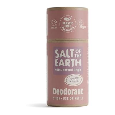 Salt Of the Earth Ricarica stick deodorante naturale Lavanda e Vaniglia, vegano, approvato Leaping Bunny, prodotto nel Regno Unito 75g Salt Of the Earth Ricarica stick deodorante naturale Lavanda e Vaniglia, vegano, approvato Leaping Bunny, prodotto nel Regno Unito 75g