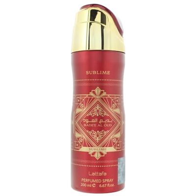 Lattafa Bade'E Al Oud Sublime for Unisex Profumo Deodorant Spray, 6.67 Ounce Lattafa Bade'E Al Oud Sublime for Unisex Profumo Deodorant Spray, 6.67 Ounce