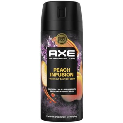 AXE Premium Body Spray Peach Infusion Deo senza sali di alluminio per 72 ore di freschezza 150 ml AXE Premium Body Spray Peach Infusion Deo senza sali di alluminio per 72 ore di freschezza 150 ml