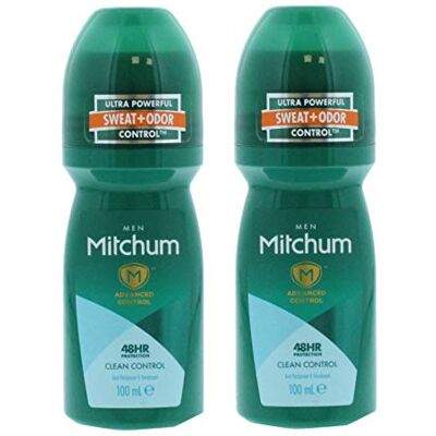 Mitchum Confezione da 2 rotoli da 100 ml per il controllo pulito Mitchum Confezione da 2 rotoli da 100 ml per il controllo pulito