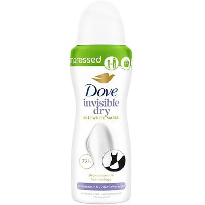 DOVE Invisible Dry Deodorante spray anti-impronte, 72 ore, 100 ml DOVE Invisible Dry Deodorante spray anti-impronte, 72 ore, 100 ml