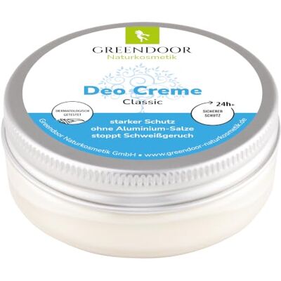 GREENDOOR Crema deodorante SENZA Sali di alluminio vegan 50 ml, senza parabeni alcolici, deo naturale senza test sugli animali, cosmetici naturali Aloe Vera, Babassu biologico sensibile GREENDOOR Crema deodorante SENZA Sali di alluminio vegan 50 ml, senza parabeni alcolici, deo naturale senza test sugli animali, cosmetici naturali Aloe Vera, Babassu biologico sensibile