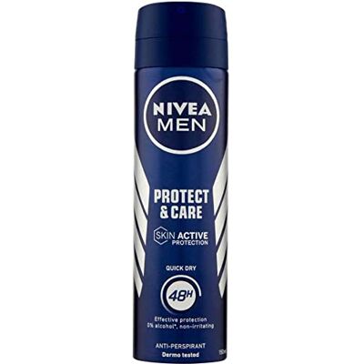 NIVEA MEN Protect & Care Deodorant Spray 6 x 150 ml Voordeelverpakking NIVEA MEN Protect & Care Deodorant Spray 6 x 150 ml Voordeelverpakking