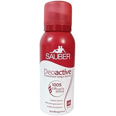 Sauber DEOACTIVE DEODORANTE SPRAY PROTEZIONE LUNGA DURATA 72h 100ml Sauber DEOACTIVE DEODORANTE SPRAY PROTEZIONE LUNGA DURATA 72h 100ml