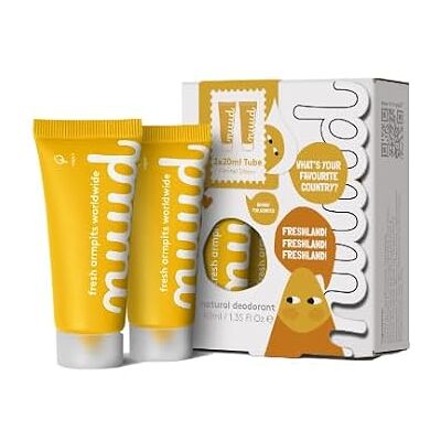 NUUD Smarter Yellow Deodorante in crema vegana naturale contro gli odori di sudore, cosmetici naturali senza alluminio, alcool, prodotti chimici, test sugli animali, plastica biologica sufficiente per 20 NUUD Smarter Yellow Deodorante in crema vegana naturale contro gli odori di sudore, cosmetici naturali senza alluminio, alcool, prodotti chimici, test sugli animali, plastica biologica sufficiente per 20