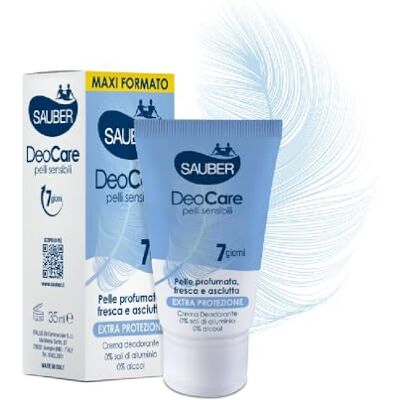 Sauber 6 X Deocare crema deodorante corpo 7 giorni protezione lunga durata Sauber 6 X Deocare crema deodorante corpo 7 giorni protezione lunga durata