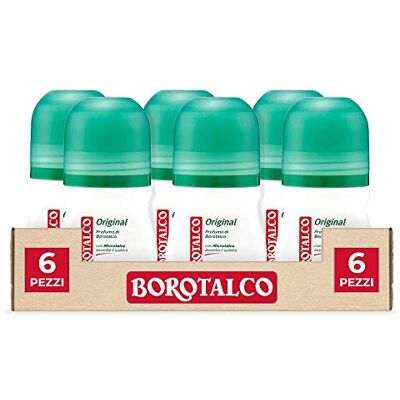 Borotalco Deo Roll-On Originale, Profumo di , 50 ml, 6 Pezzi Borotalco Deo Roll-On Originale, Profumo di , 50 ml, 6 Pezzi