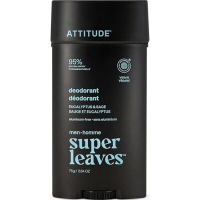 ATTITUDE Super leaves men Deodorante Eucalipto & Salvia 75 g ATTITUDE Super leaves men Deodorante Eucalipto & Salvia 75 g