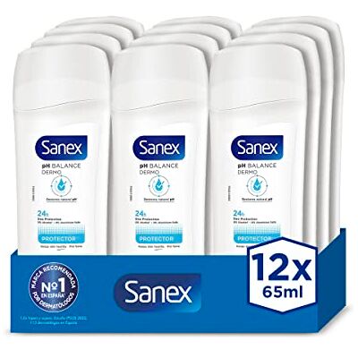 Sanex Deodorante stick unisex, Dermo Protector, 12 pezzi, 65 ml Sanex Deodorante stick unisex, Dermo Protector, 12 pezzi, 65 ml