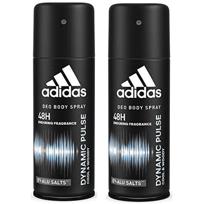Adidas Dynamic Pulse Deodoranti da uomo, 150 ml, confezione da 2 Adidas Dynamic Pulse Deodoranti da uomo, 150 ml, confezione da 2