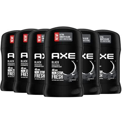AXE Deodorante Stick Black senza alluminio con profumo di lunga durata, 50 ml, 1 pezzo AXE Deodorante Stick Black senza alluminio con profumo di lunga durata, 50 ml, 1 pezzo