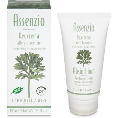 L'Erbolario Assenzio Deocrema Crema deodorante igienizzante per l'ipersudorazione, 50 ml L'Erbolario Assenzio Deocrema Crema deodorante igienizzante per l'ipersudorazione, 50 ml