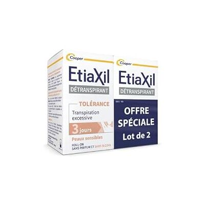 Etiaxil Deodorante deodorante Roll-on Sudorazione Eccessiva Tolleranza Pelli Sensibili 2x15ml Etiaxil Deodorante deodorante Roll-on Sudorazione Eccessiva Tolleranza Pelli Sensibili 2x15ml