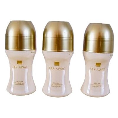 AVON Deoroller 3 x Far Away discreto floreale/vaniglia AVON Deoroller 3 x Far Away discreto floreale/vaniglia