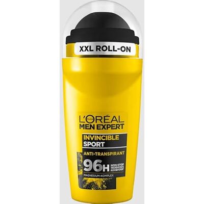 L’Oréal Paris men expert L'Oréal Men Expert Deodorante per uomini, efficace scooter sportivo senza alcool, protezione a secco fino a 96 ore di freschezza, Invincible Sport, 1 x 50 ml L’Oréal Paris men expert L'Oréal Men Expert Deodorante per uomini, efficace scooter sportivo senza alcool, protezione a secco fino a 96 ore di freschezza, Invincible Sport, 1 x 50 ml