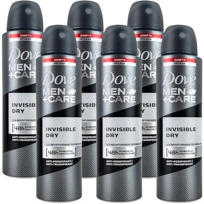 Dove Men+Care Advanced Invisible Dry Anti Transpirant Deodorante Spray 6 x 150 ml Dove Men+Care Advanced Invisible Dry Anti Transpirant Deodorante Spray 6 x 150 ml