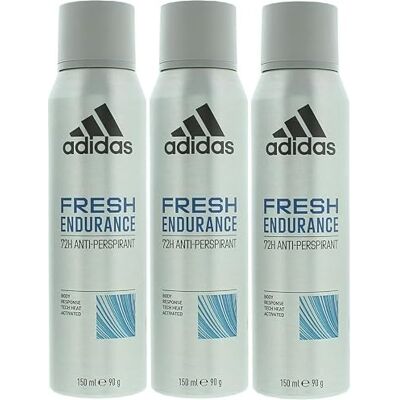 Adidas 3 x 72 ore antitraspirante spray 150 ml – Fresh Endurance Adidas 3 x 72 ore antitraspirante spray 150 ml – Fresh Endurance