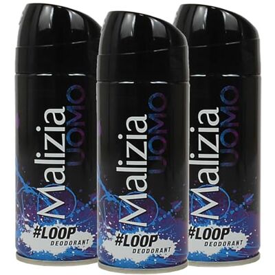 Malizia Uomo Profumo d’Intesa Deodorante Spray 150 ml – Eau de Toilette Maschile, Fragranza Intensa e Duratura, Freschezza per Tutto il Giorno (Loop 3 Unità) Malizia Uomo Profumo d’Intesa Deodorante Spray 150 ml – Eau de Toilette Maschile, Fragranza Intensa e Duratura, Freschezza per Tutto il Giorno (Loop 3 Unità)