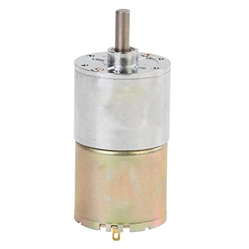 IDUTQUMW Motoriduttore 37GA30-C 37mm DC 12V24V con spazzola, 37GA520 Staffa metallica Ingranaggio Bassa velocità Coppia elevata Piccolo motore Estremamente resistente (Color : 24v Motor, Size : 350RPM)