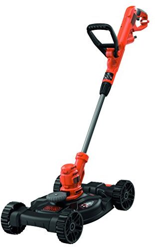 Black & Decker TAGLIAERBA ELETTRICO 3IN1 550 W TAGLIO 30 CM ALIMENTAZIONE FILO AUTOMATICA FILO SINGOLO 1.5 mm BORDATURA CON RUOTA 2 ALTEZZE TAGLIO 40-60 mm -QS