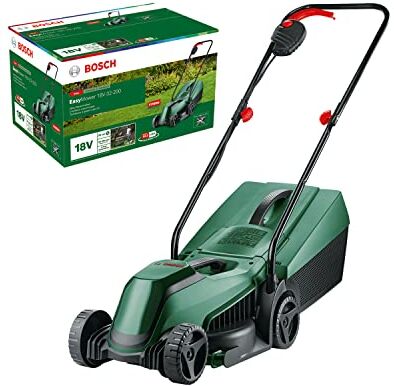 Bosch Rasaerba a Batteria EasyMower 18V-32-200 (Senza Batteria, 18 Volt System, Larghezza di Taglio: 32 cm, in Confezione di Cartone)