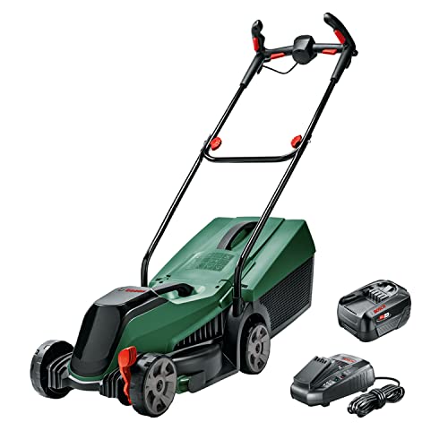 Bosch Rasaerba a batteria CityMower 18V-32-300 (18 Volt, 1 batteria, larghezza di taglio: 32 cm, rasa fino a 300 m², in confezione di cartone)