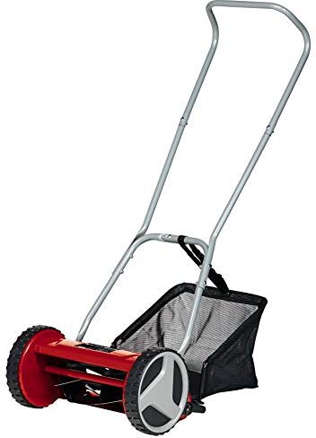 Einhell Tagliaerba a spinta GC-HM 300 (largh. Taglio 30 cm, regolazione altezza taglio su 4-livelli di 13-37 mm, vano raccolta 16 l, 5 rulli elicoidali, consigliato per prati fino a 150mq)