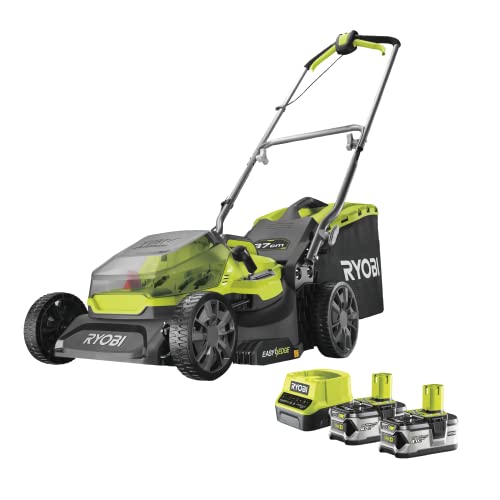 Ryobi Tosaerba 18 Volt ONE+ Brushless 37 cm 2 batterie 4,0Ah RY18LM37A-240