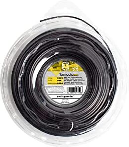 Ratioparts Filo da Taglio in Nylon Tornado Copolymer, 3 mm, 43 m, Nero