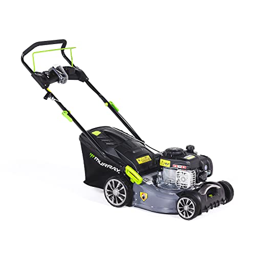 Murray Tagliaerba a Scoppio "" Spingitore 2-in-1 Tagliaerba a Benzina, 42 cm Rasaerba a Scoppio con Raccoglitore D'erba da 45 Litri Tosaerba a Scoppio con Motore Briggs & Stratton