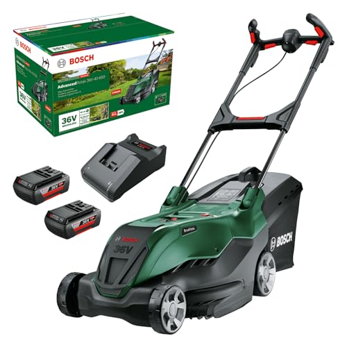 Bosch Potente Rasaerba a Batteria Advancedrotak 36V-40-650, per Il Taglio del Prato, Sistema a 36 Volt, Larghezza di Taglio: 40 cm, Kit con Batteria e Caricabatteria