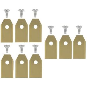 Ratioparts Lama di ricambio per robot tosaerba, titanio, 9 pezzi, adatta per Flymo Gardena Husqvarna Ratioparts Lama di ricambio per robot tosaerba, titanio, 9 pezzi, adatta per Flymo Gardena Husqvarna