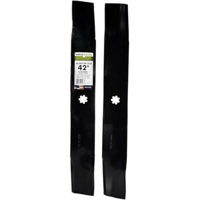 MAXPOWER 2 Lame Resistenti per Tosaerba John Deere da 106,7 cm, sostituisce OEM # AM137327, AM141032, AM141034, Nero MAXPOWER 2 Lame Resistenti per Tosaerba John Deere da 106,7 cm, sostituisce OEM # AM137327, AM141032, AM141034, Nero
