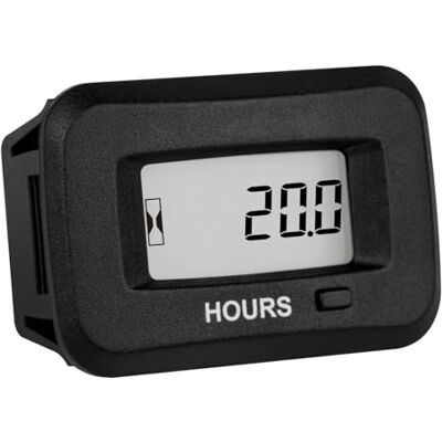 Runleader RL-HM038AD Contatore Ore Digitale, Display LCD Impermeabile IP68, Compatibile AC/DC 5V~277V, Per Tosaerba, Generatori, Golf Cart, Camper, Macchine Lavapavimenti Runleader RL-HM038AD Contatore Ore Digitale, Display LCD Impermeabile IP68, Compatibile AC/DC 5V~277V, Per Tosaerba, Generatori, Golf Cart, Camper, Macchine Lavapavimenti