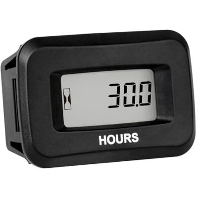 Runleader RL-HM057AD Contatore Ore Digitale, Display LCD Impermeabile IP68 Per AC/DC 5V–277V, Per Trattori Giardino, Generatori, Club Car, Camper, Macchine Lavapavimenti Runleader RL-HM057AD Contatore Ore Digitale, Display LCD Impermeabile IP68 Per AC/DC 5V–277V, Per Trattori Giardino, Generatori, Club Car, Camper, Macchine Lavapavimenti