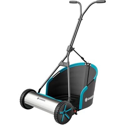 Gardena Rasaprato a Mano Elicoidale Plus 400 Rasaprato a mano elicoidale: Prato all'Inglese, Larghezza di taglio da 40 cm, Senza fili, Con cesto raccogli erba, Per prati fino a 250 m² () Gardena Rasaprato a Mano Elicoidale Plus 400 Rasaprato a mano elicoidale: Prato all'Inglese, Larghezza di taglio da 40 cm, Senza fili, Con cesto raccogli erba, Per prati fino a 250 m² ()