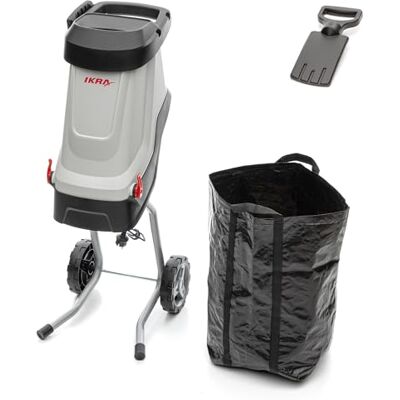 IKRA trituratore elettrico IMH 2800, con sacco di raccolta da 45 l, 2800W IKRA trituratore elettrico IMH 2800, con sacco di raccolta da 45 l, 2800W