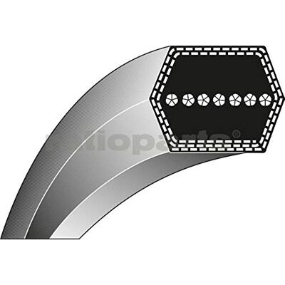 Ratioparts Cinghia trapezoidale tipo 4-12,7 x 2184 Li per trattorino Ratioparts Cinghia trapezoidale tipo 4-12,7 x 2184 Li per trattorino