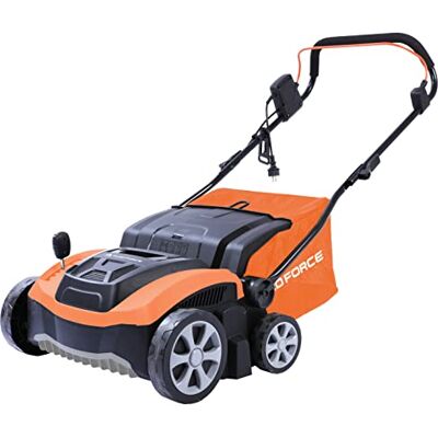 Yard Force E, dispositivo combinato 3 in 1, 1500 W, larghezza di lavoro: 36 cm, sacco di raccolta: 45 l, con rullo per scarificatore e rullo per ventola Yard Force E, dispositivo combinato 3 in 1, 1500 W, larghezza di lavoro: 36 cm, sacco di raccolta: 45 l, con rullo per scarificatore e rullo per ventola