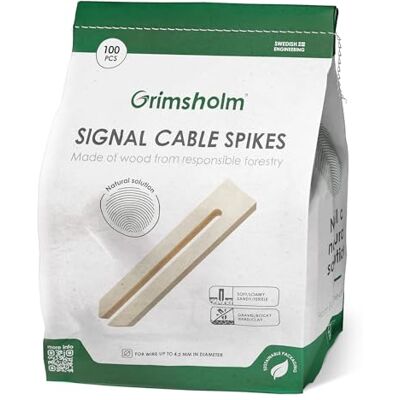 Grimsholm Green Picchetti per cavo perimetrale Wood, 100 pz Grimsholm Green Picchetti per cavo perimetrale Wood, 100 pz