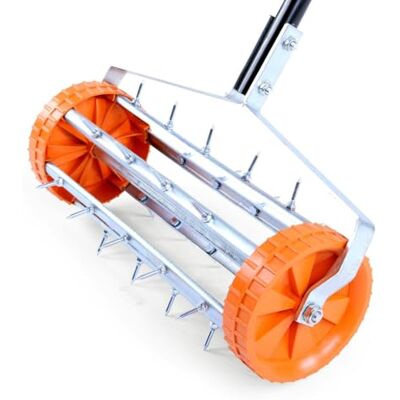 Fuxtec Arieggiatore scarificatore manuale con 43cm di larghezza, rullo da giardino RL400 Fuxtec Arieggiatore scarificatore manuale con 43cm di larghezza, rullo da giardino RL400