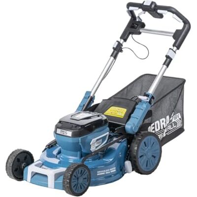 Dedra SAS+All Set tosaerba a batteria 2 x 18 V con azionamento DED6998X + 2 batterie DED7035 + caricatore DED7038V, lama V-Cut, agli ioni di litio, larghezza di taglio: 460 mm, altezza Dedra SAS+All Set tosaerba a batteria 2 x 18 V con azionamento DED6998X + 2 batterie DED7035 + caricatore DED7038V, lama V-Cut, agli ioni di litio, larghezza di taglio: 460 mm, altezza