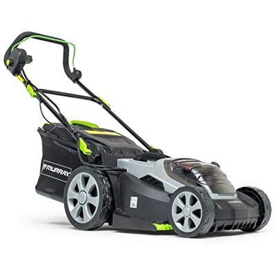 Murray IQ18WM37 Rasaerba a Batteria agli Ioni di Litio, Larghezza Taglio 37cm, Powered by Briggs & Stratton, fino a 425 m2, Incluso 2 Batteria da 2,5Ah e Doppio Caricabatteria Murray IQ18WM37 Rasaerba a Batteria agli Ioni di Litio, Larghezza Taglio 37cm, Powered by Briggs & Stratton, fino a 425 m2, Incluso 2 Batteria da 2,5Ah e Doppio Caricabatteria