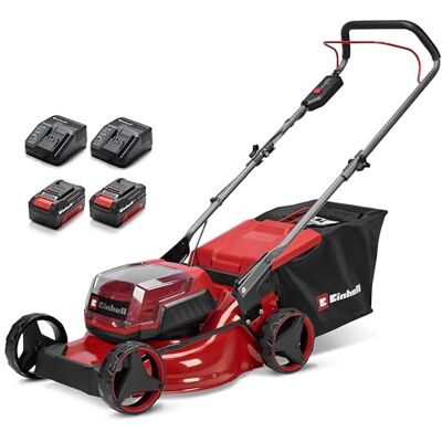 Einhell tosaerba GC-CM 36/42 Li BL (2x4,0Ah) Power X-Change (36 V, larghezza di taglio 42 cm, fino a 400 m², Brushless, ruota motrice, cesto da 50 litri, incl. 2 batt. da 4,0 Ah + 2 caricabatterie) Einhell tosaerba GC-CM 36/42 Li BL (2x4,0Ah) Power X-Change (36 V, larghezza di taglio 42 cm, fino a 400 m², Brushless, ruota motrice, cesto da 50 litri, incl. 2 batt. da 4,0 Ah + 2 caricabatterie)