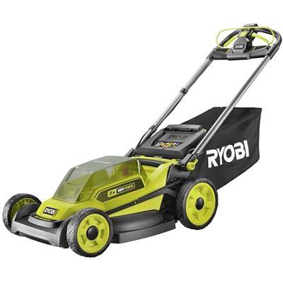 RYOBI Rasaerba Semovente Brushless a Batteria 18V ONE+, Taglio 51 cm, Regolazione Centralizzata 25-90 mm, 4-in-1, Solo Corpo Macchina, RY18LMXSP51A-0 RYOBI Rasaerba Semovente Brushless a Batteria 18V ONE+, Taglio 51 cm, Regolazione Centralizzata 25-90 mm, 4-in-1, Solo Corpo Macchina, RY18LMXSP51A-0