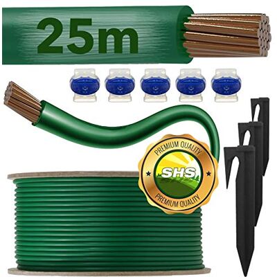 RASENFREUND 25 m cavo di limitazione + 25 picchetti + 5 connettori per cavi per robot tosaerba set di accessori – compatibile con GARDENA/BOSCH/HUSQVARNA/WORX – Ø 2,7 mm/SET RASENFREUND 25 m cavo di limitazione + 25 picchetti + 5 connettori per cavi per robot tosaerba set di accessori – compatibile con GARDENA/BOSCH/HUSQVARNA/WORX – Ø 2,7 mm/SET