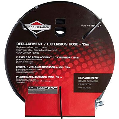 Briggs & Stratton Briggs and Stratton Tubo di Ricambio/prolunga Originale 15 m , 0 V, Nero, Metri Briggs & Stratton Briggs and Stratton Tubo di Ricambio/prolunga Originale 15 m , 0 V, Nero, Metri