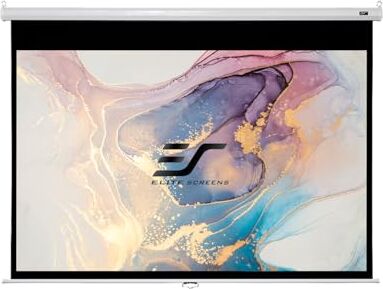 Elite Screens schermo manuale Manual telaio bianco 234 x 132, 16:9 formato 106 pollici, M106XWH